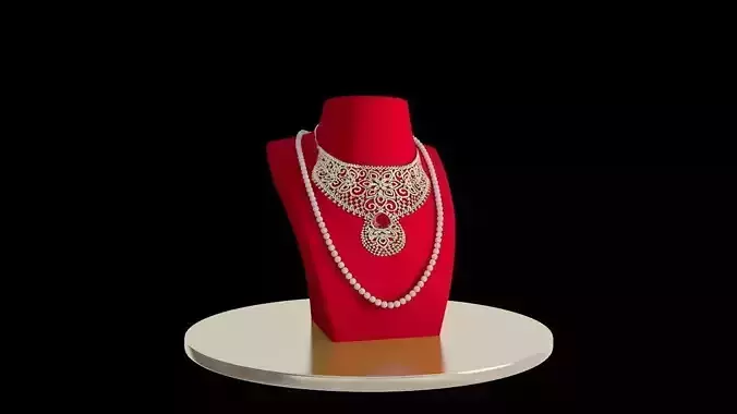 nacklace jewellery mannequin Free 3D print model