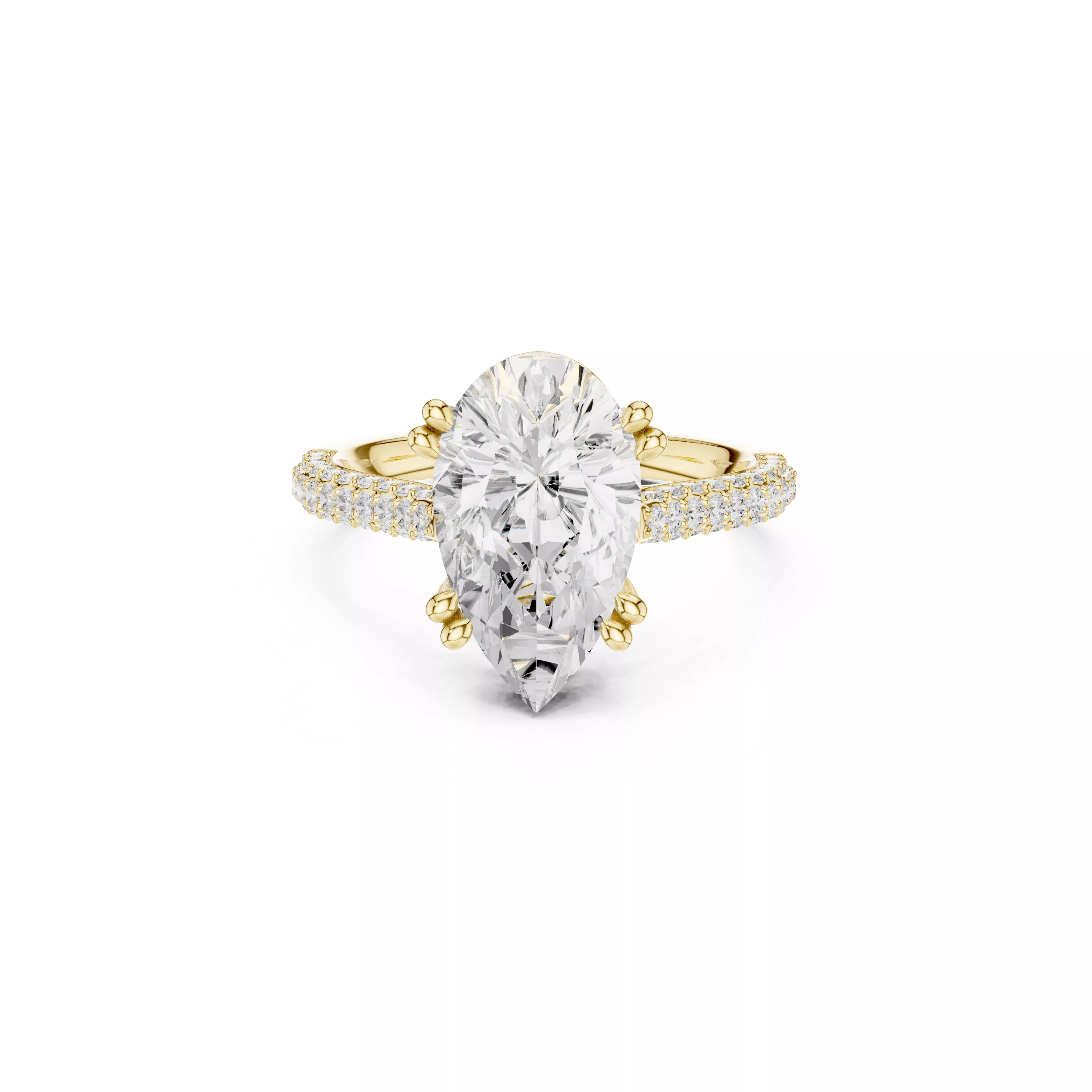 Buy Diamond Ring CAD Engagement Wedding Jewelry STL 3DM R5729 3D print model