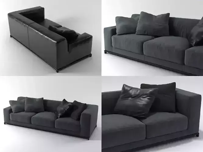 F four different sofas