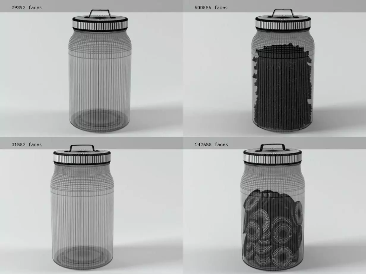 G J glass jars 3D model_3