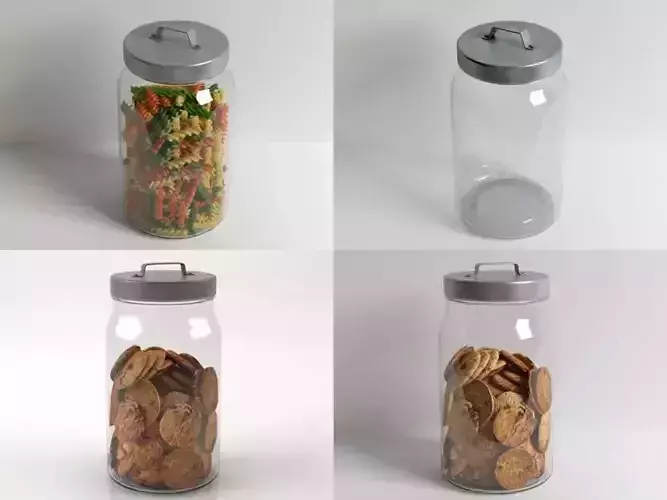 G J glass jars