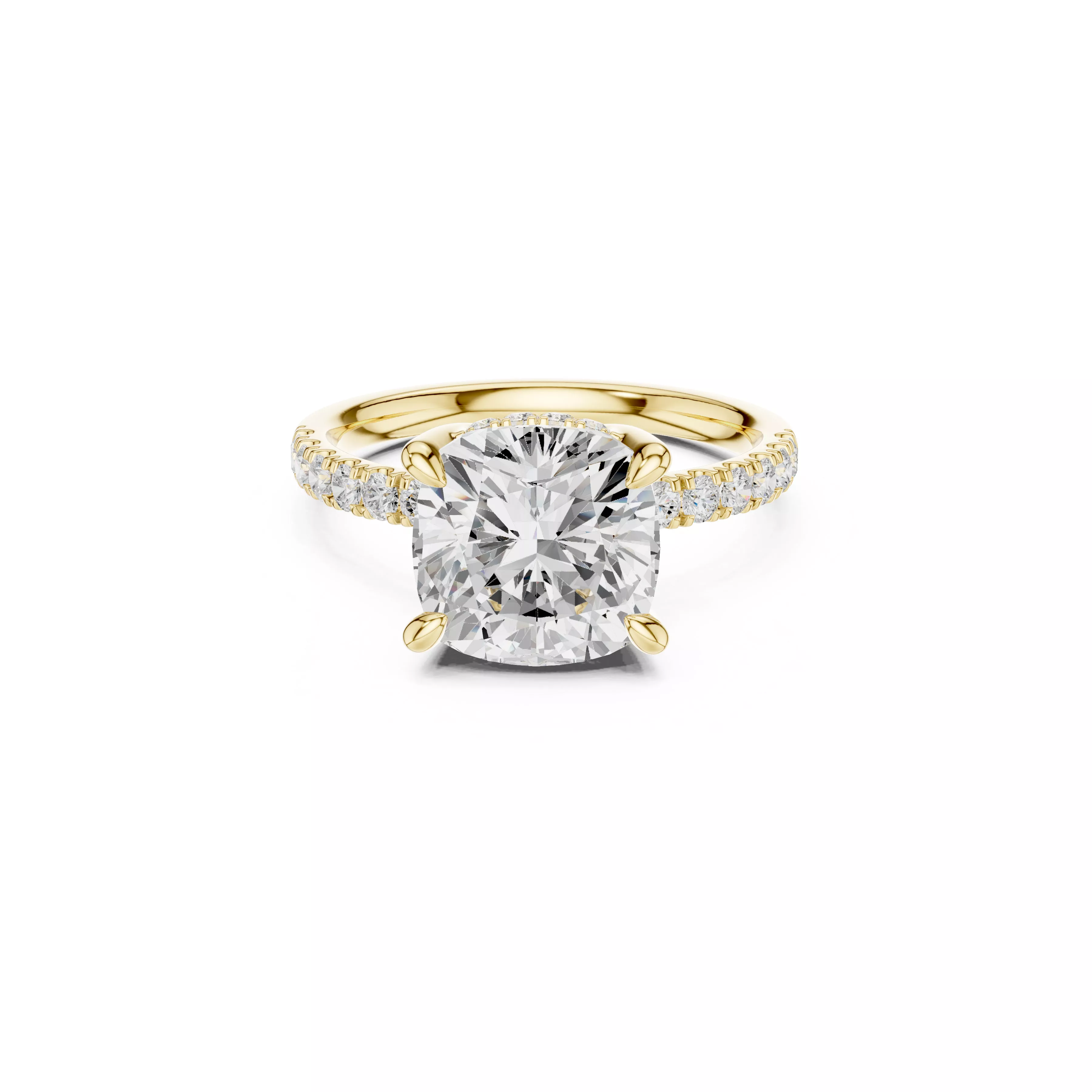 Buy Diamond Ring CAD Engagement Wedding Jewelry STL 3DM R5875 3D print model