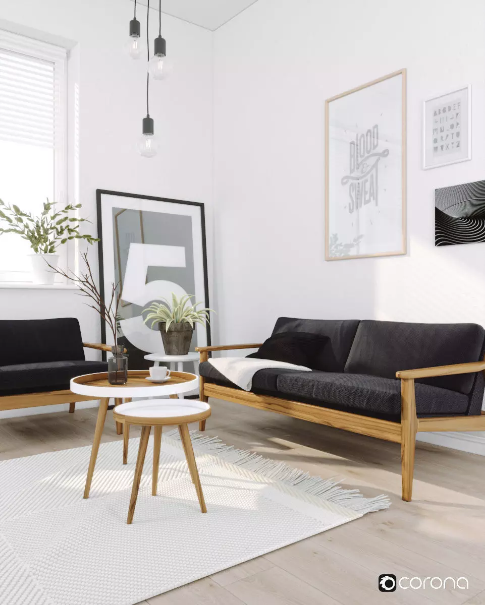 Scandinavian scene 2 3D model_0