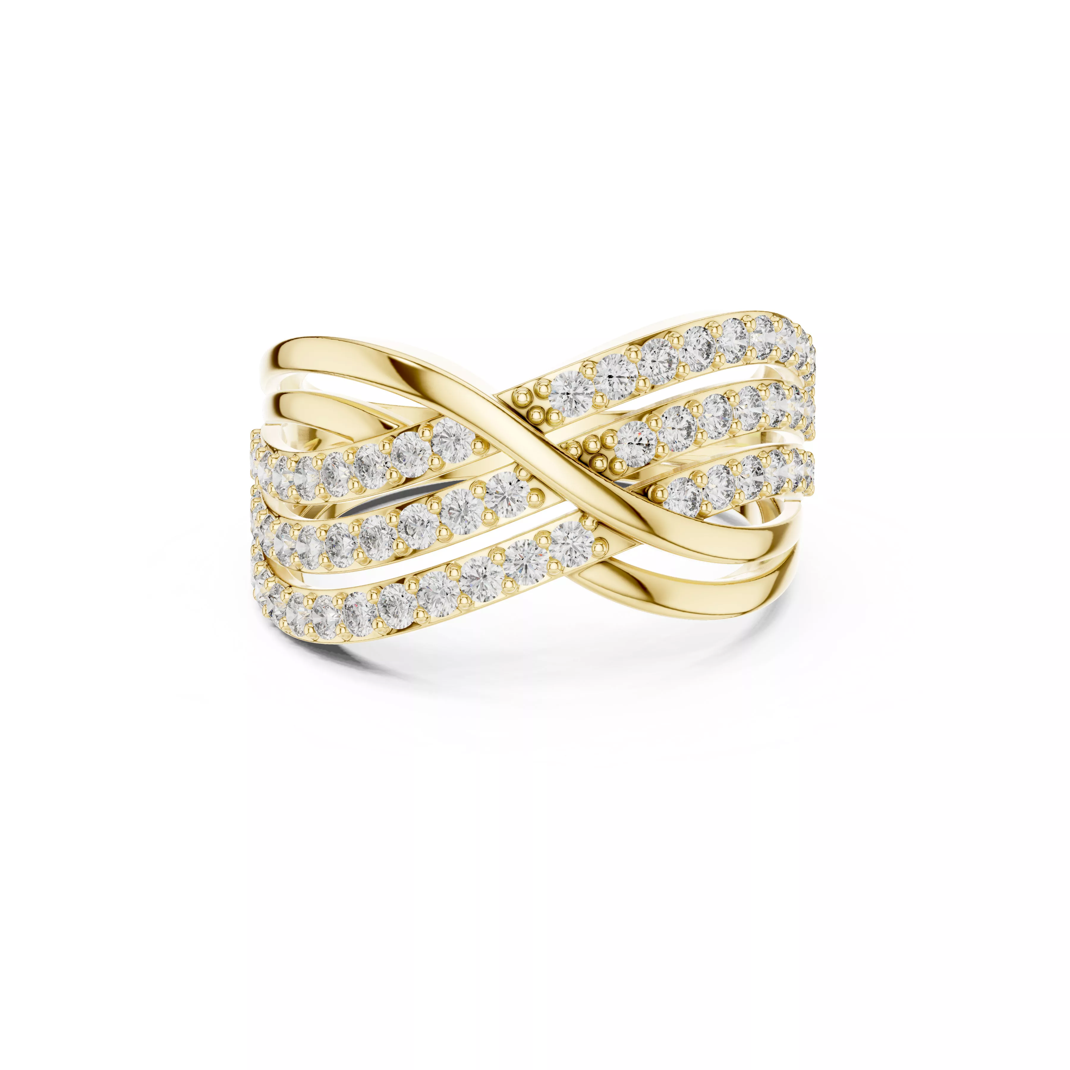 Buy Diamond Ring CAD Engagement Wedding Jewelry STL 3DM R5845 3D print model