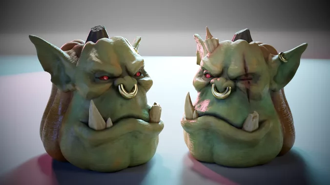 Pumpkin Ork Halloween Decor