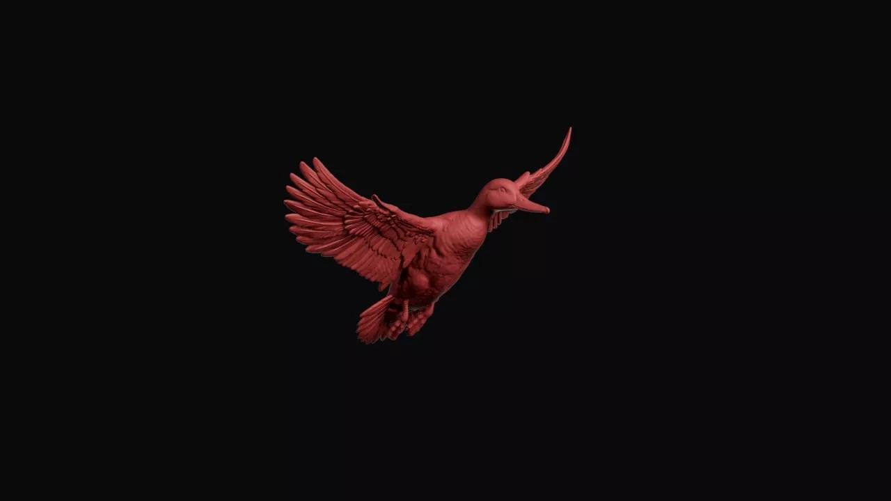 Flying Mallard 3D print model