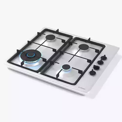 BOSCH gas hob PBH6B5B60 Serie 2 3D model