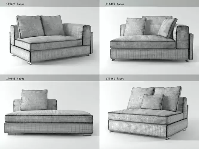 A four different sofas