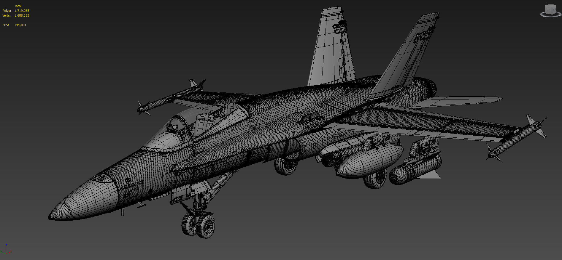 McDonnell Douglas FA-18 Hornet  3D model_12