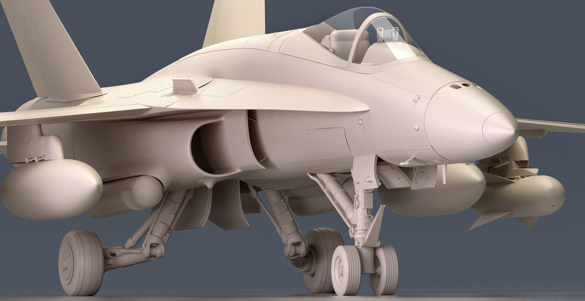 McDonnell Douglas FA-18 Hornet  3D model_4