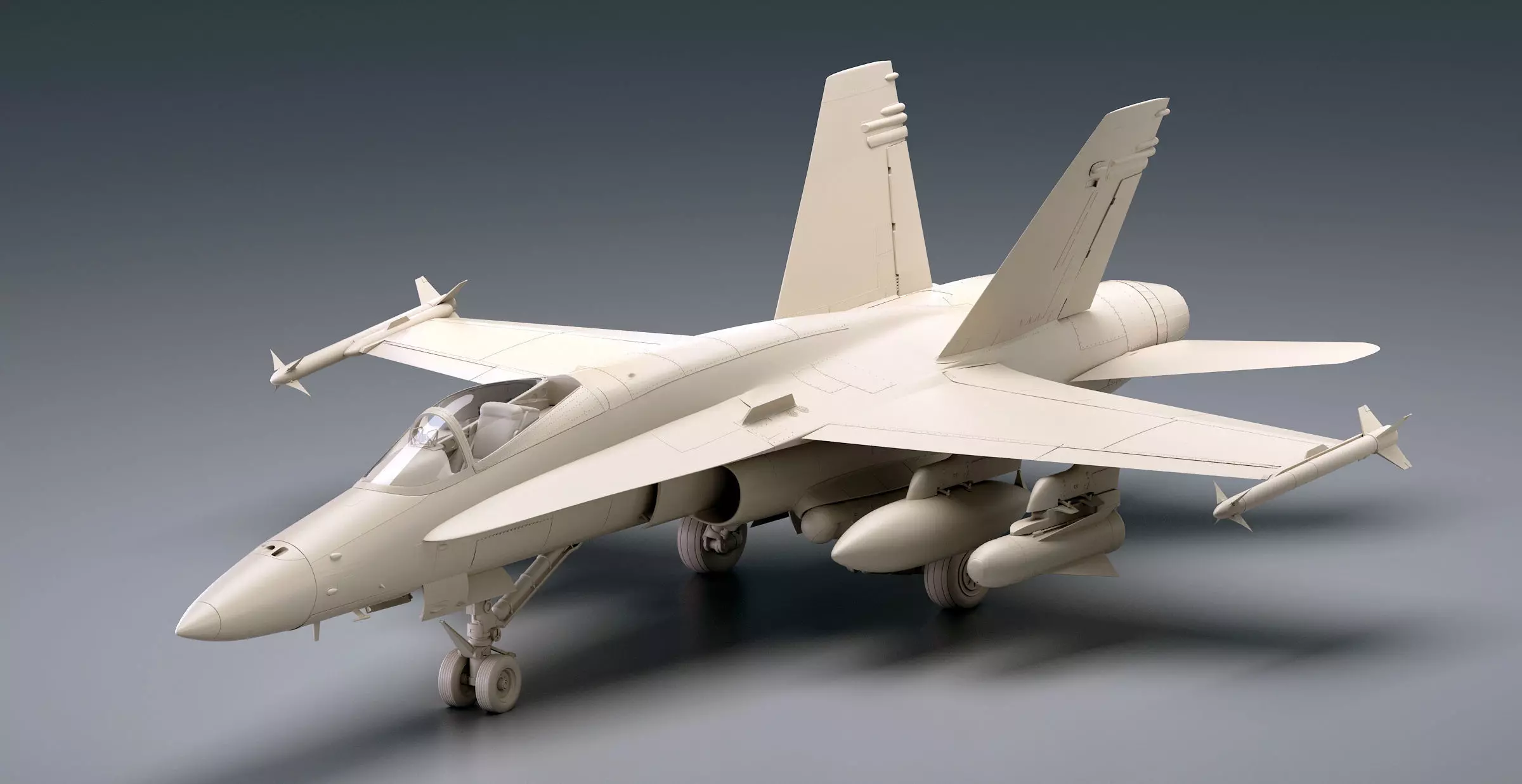 McDonnell Douglas FA-18 Hornet  3D model_0