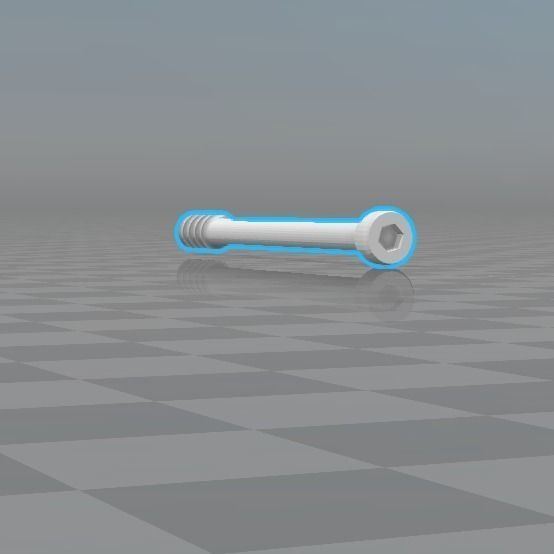 Orthopedic Screw Set 60mm-80mm Tip-Threaded 6-5mm Diameter 3D print model_3