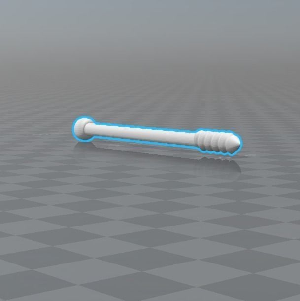 Orthopedic Screw Set 60mm-80mm Tip-Threaded 6-5mm Diameter 3D print model_0