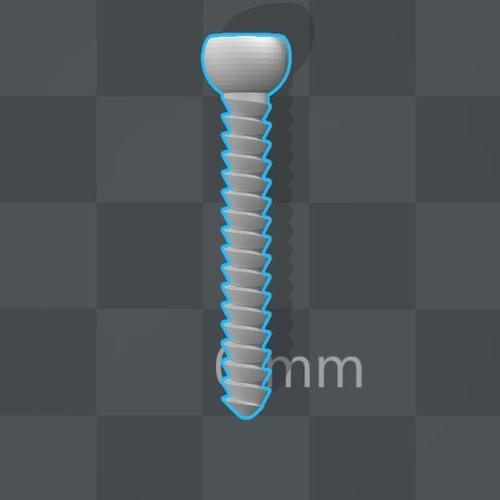 Orthopedic Screw Set 30mm-50mm Cortical 4-5mm Diameter 3D print model
