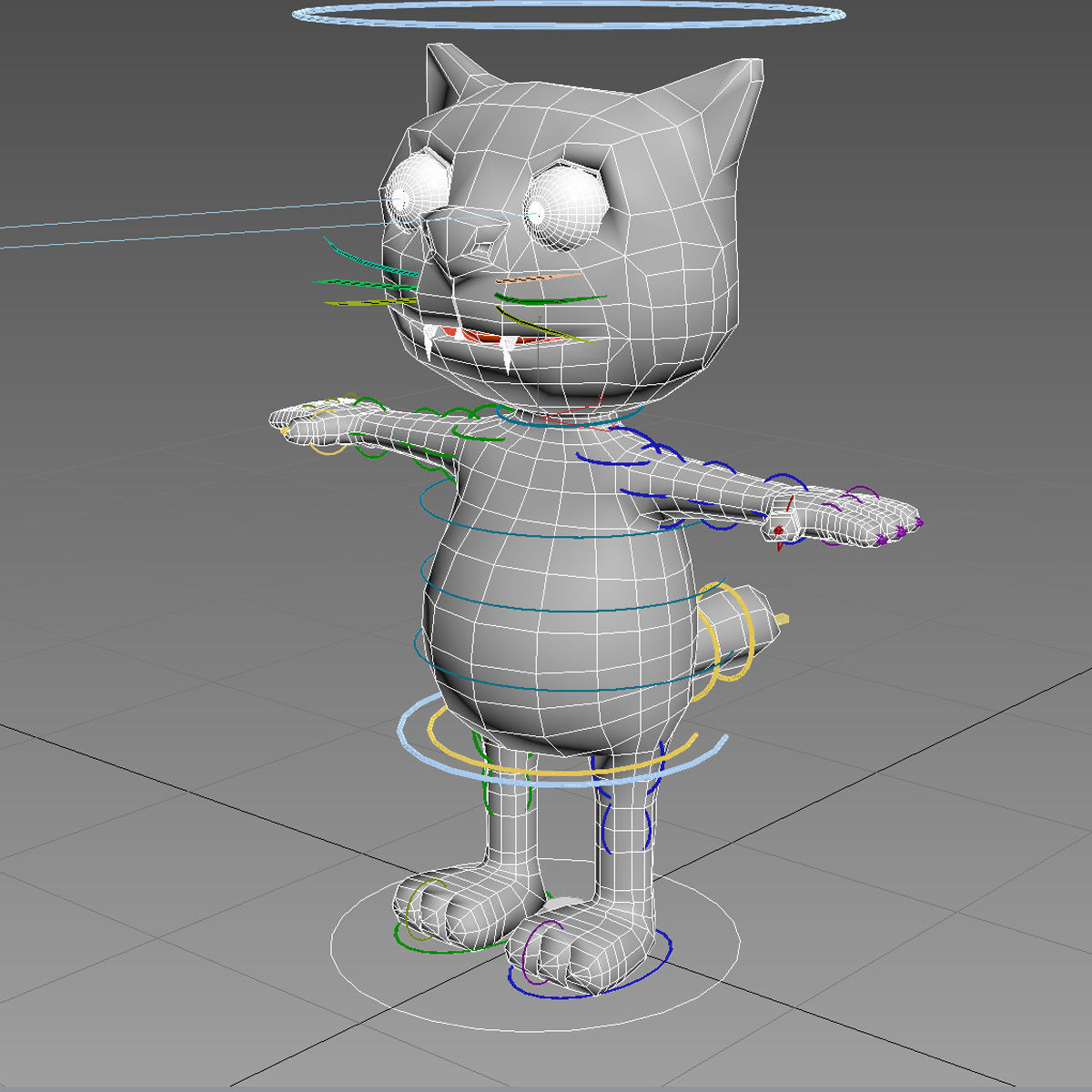 Cartoon Cat 3D model_6
