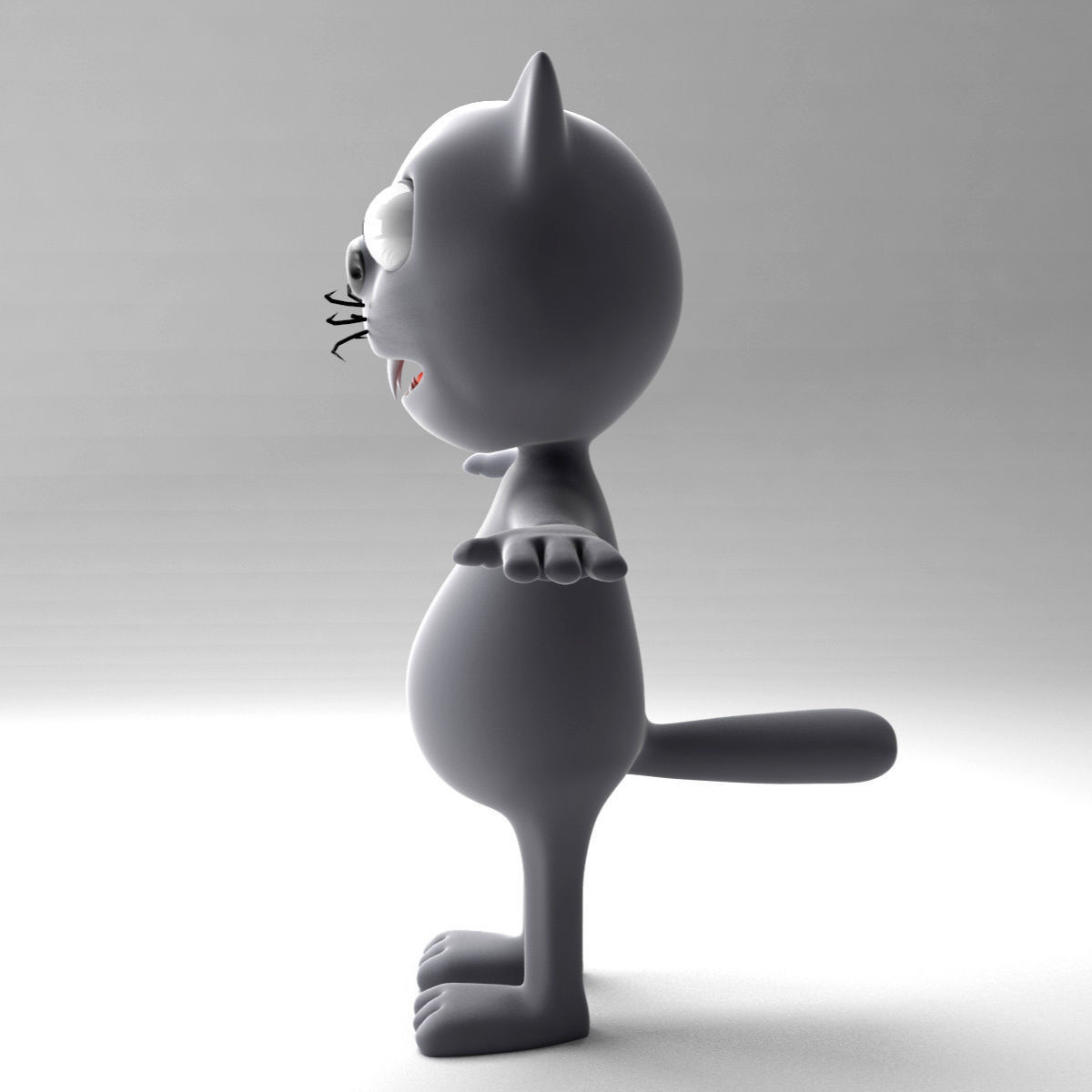 Cartoon Cat 3D model_4