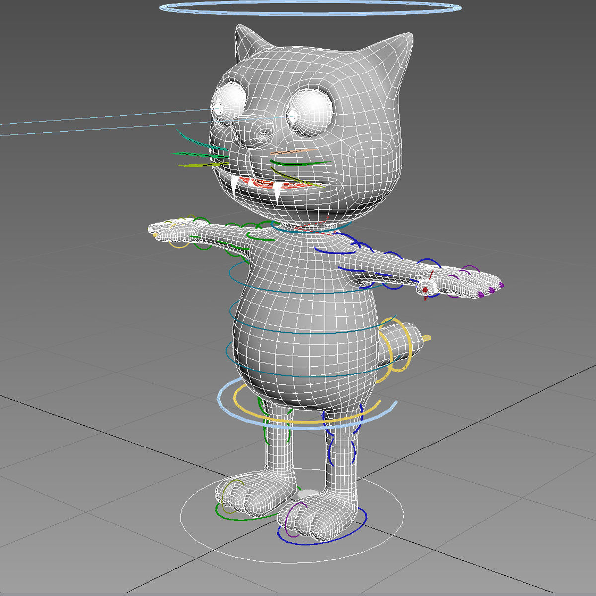 Cartoon Cat 3D model_2