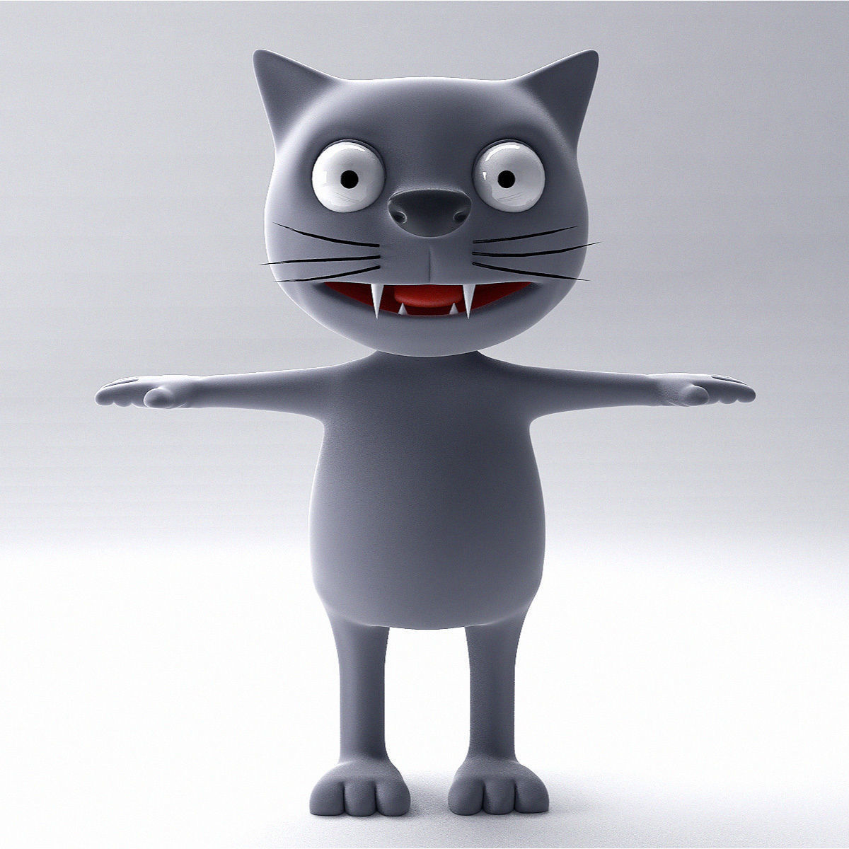 Cartoon Cat 3D model_1