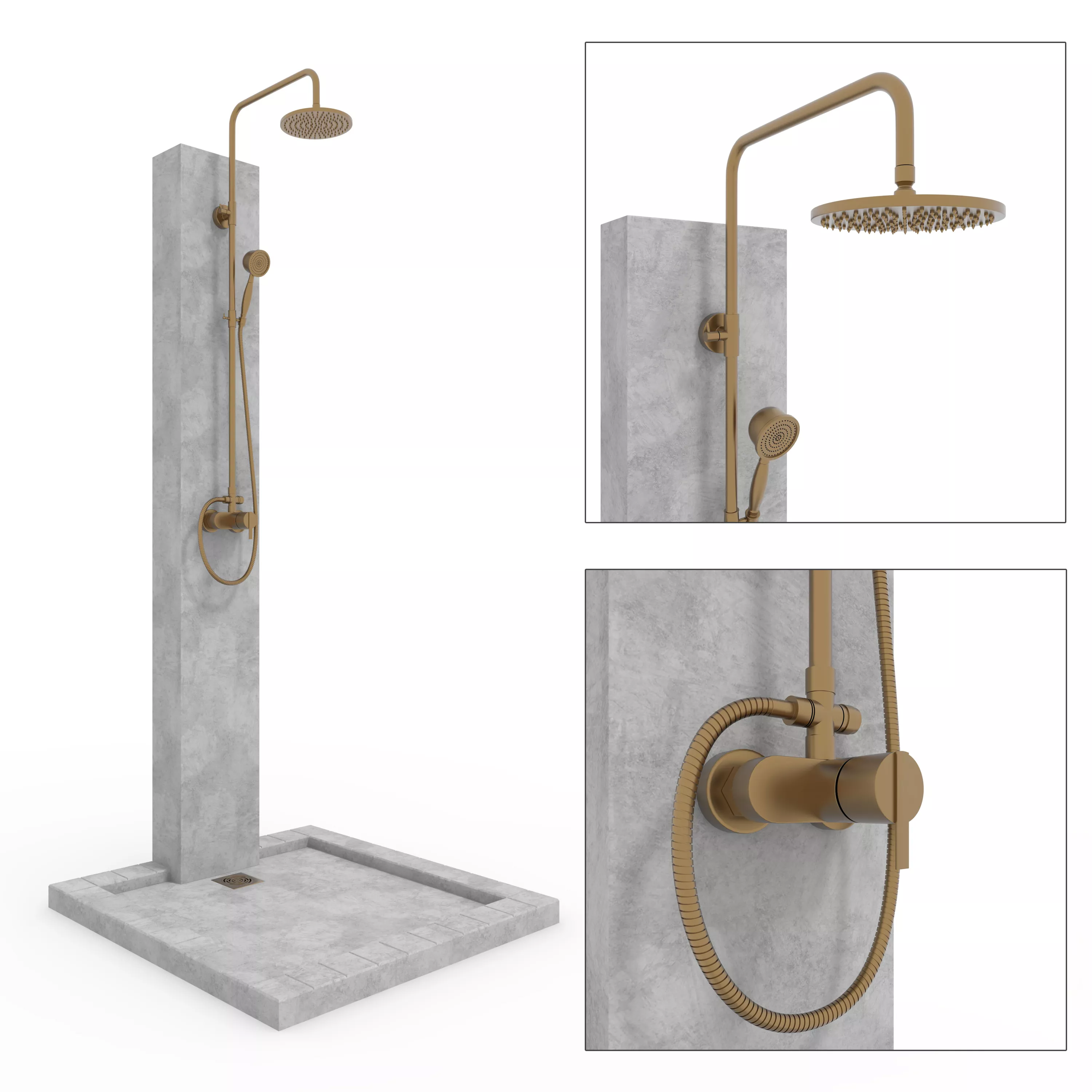 Outdoor Shower 03 3D model
