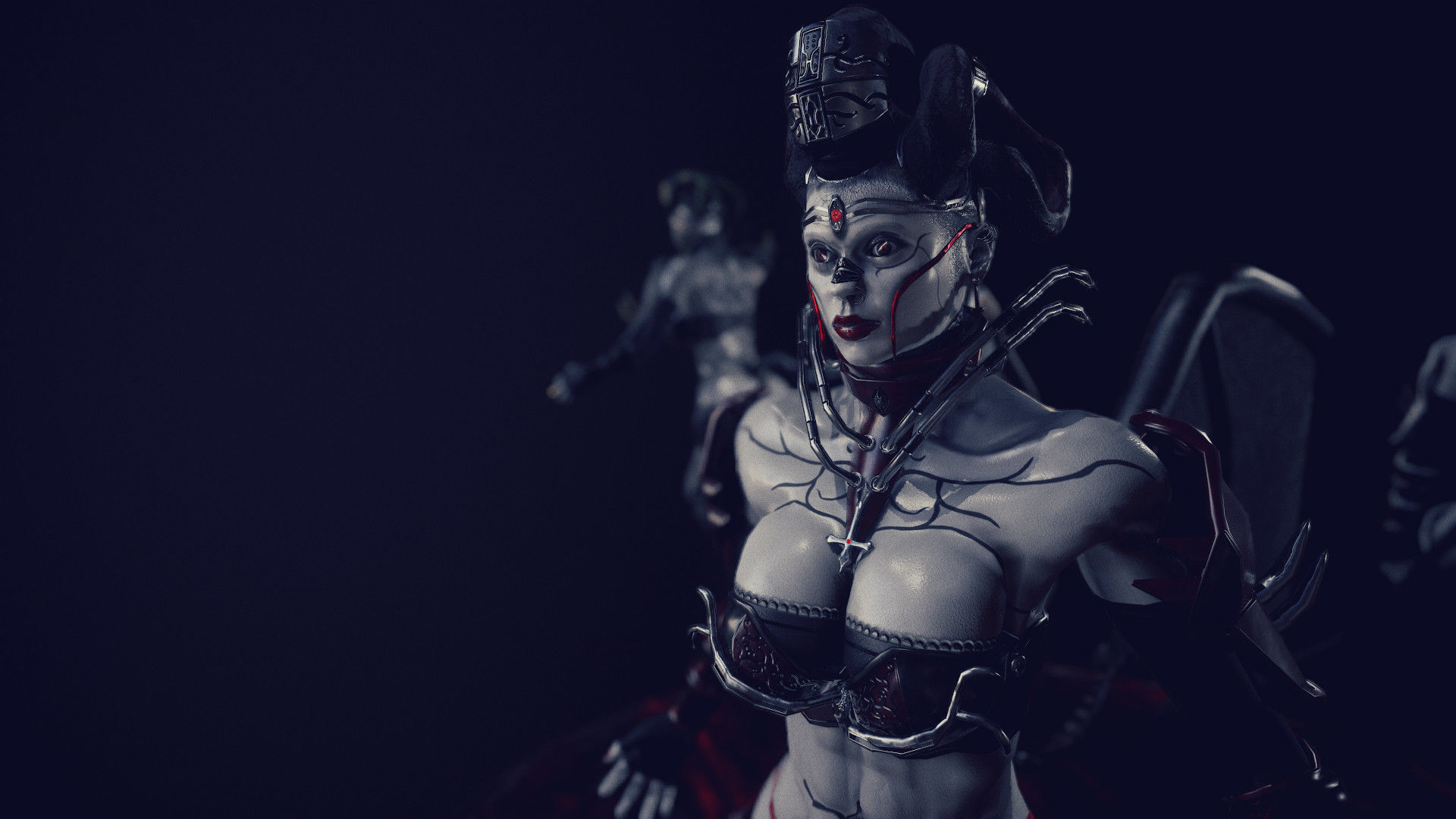 Demoness Succubus  Low-poly 3D model_1