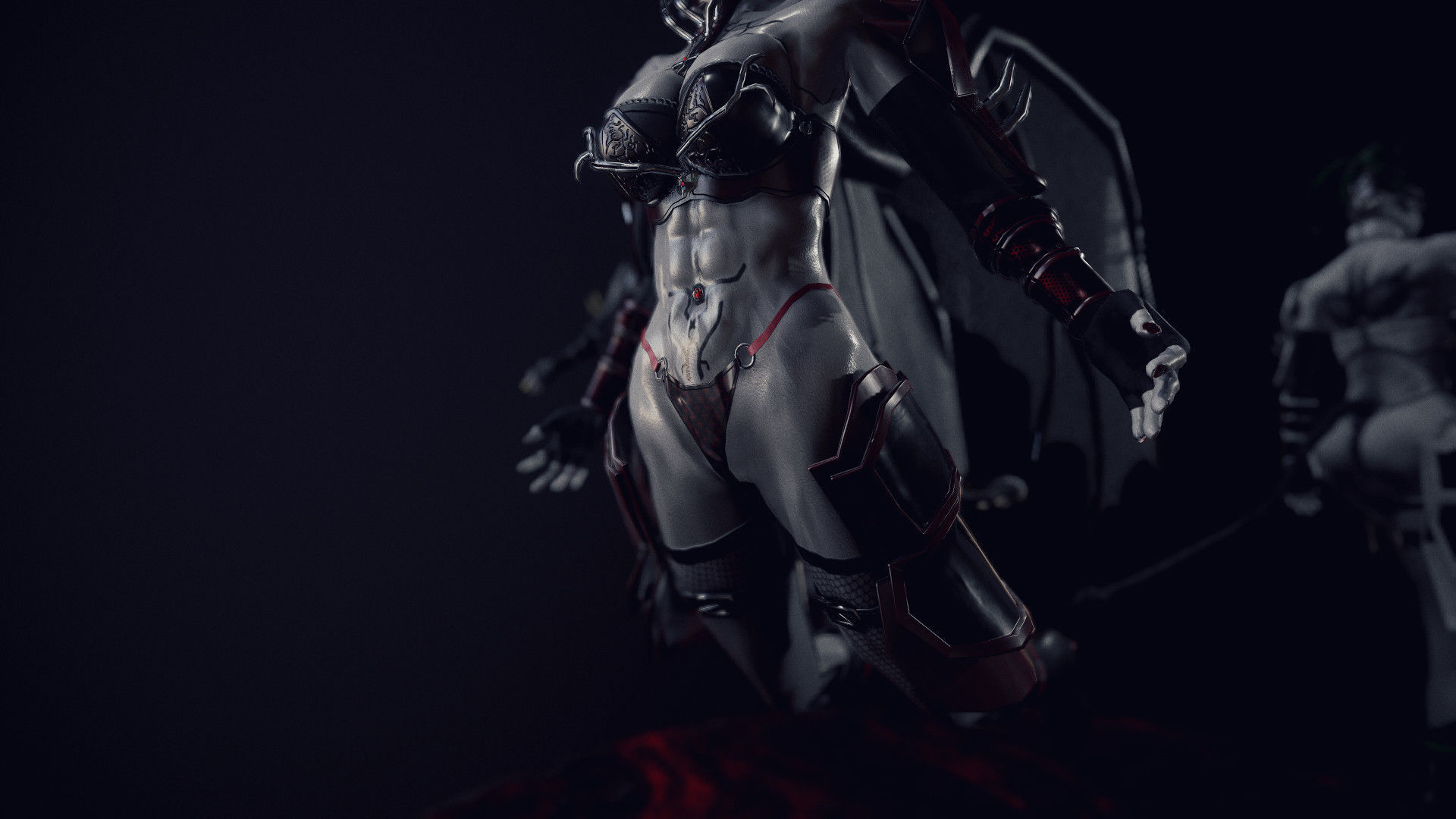 Demoness Succubus  Low-poly 3D model_11
