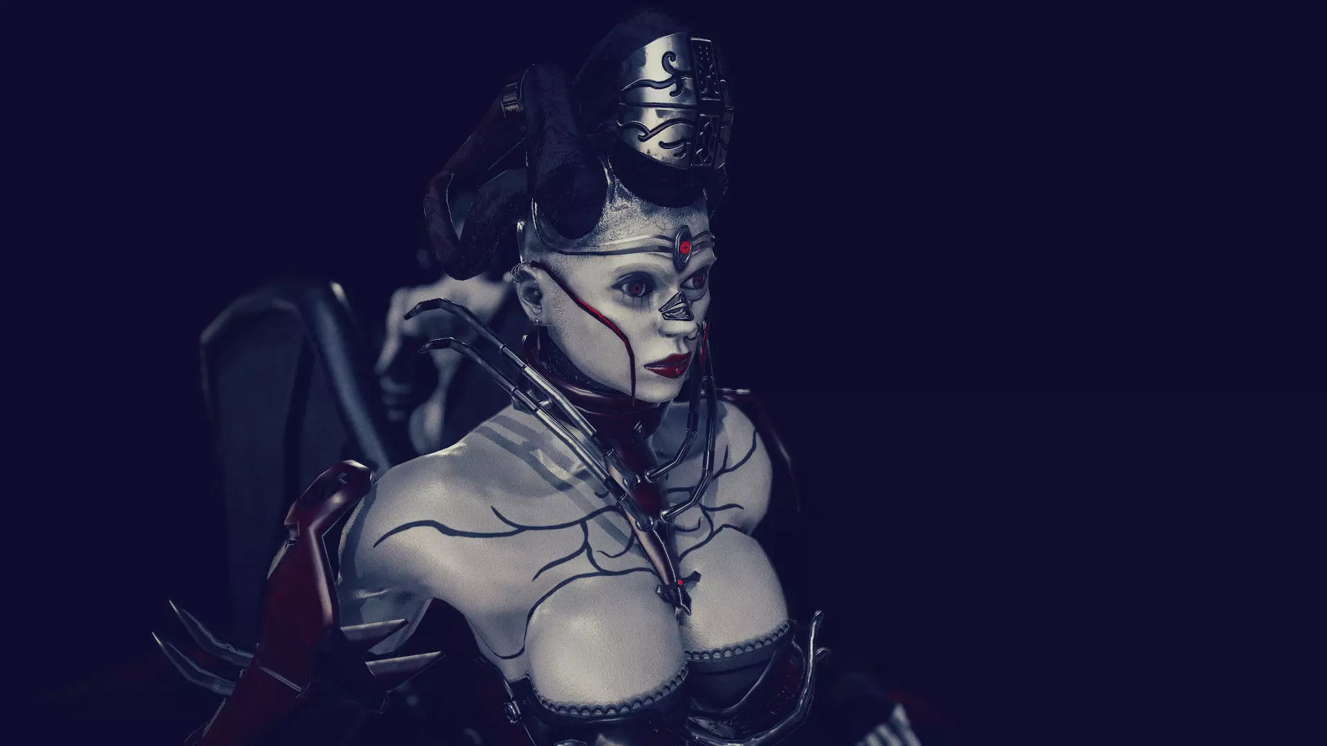 Demoness Succubus  Low-poly 3D model_0