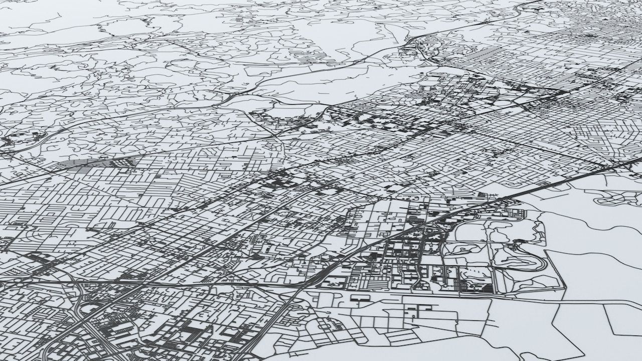 San Francisco Area Road Network and Streets 3D model_2