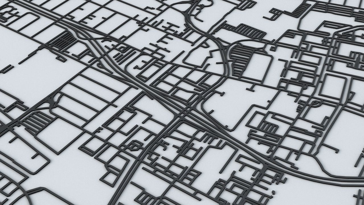 San Francisco Area Road Network and Streets 3D model_9