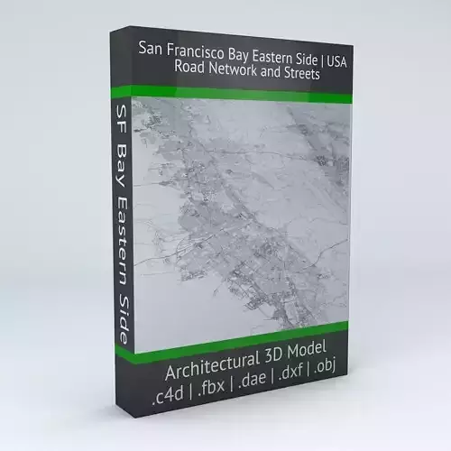 San Francisco Bay Eastern Side Road Network and Streets