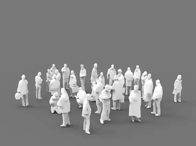 Lowpoly People - 28 unique characters