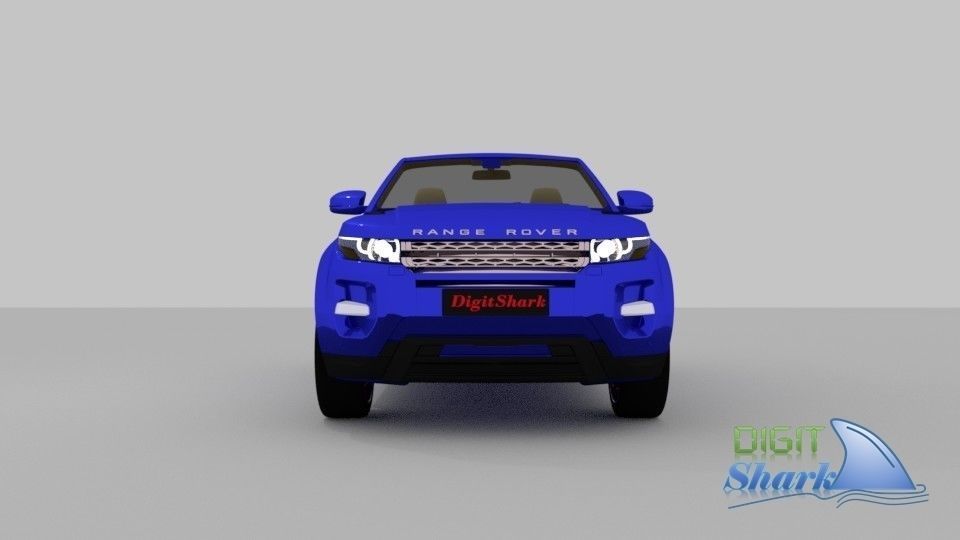 Convertible Rangerover Evoque concept - Detailed Exterior 3D model_1