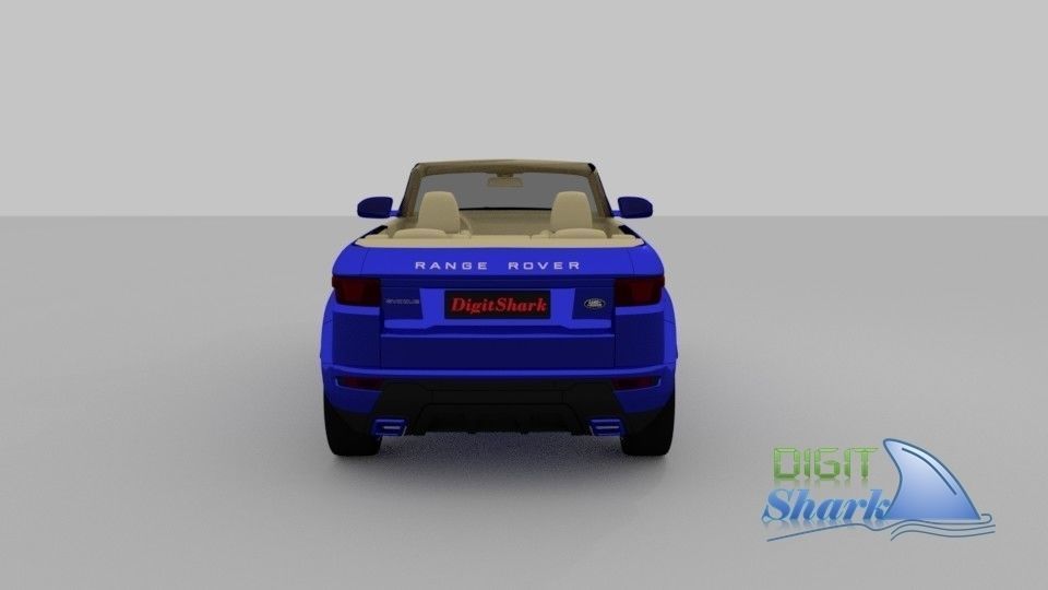 Convertible Rangerover Evoque concept - Detailed Exterior 3D model_2