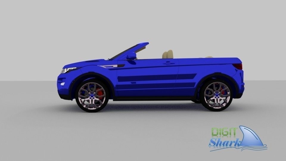 Convertible Rangerover Evoque concept - Detailed Exterior 3D model_4