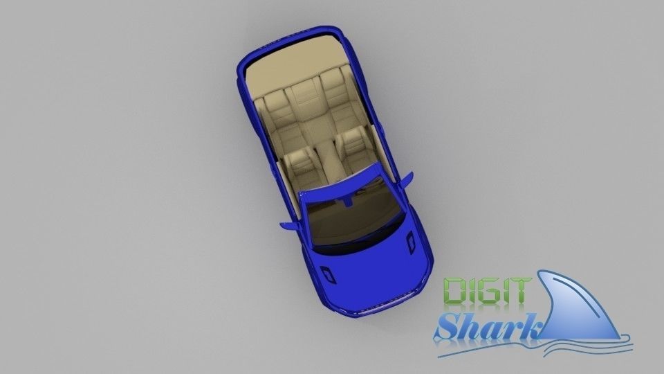 Convertible Rangerover Evoque concept - Detailed Exterior 3D model_7