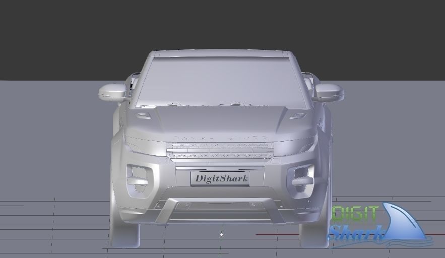 Convertible Rangerover Evoque concept - Detailed Exterior 3D model_8