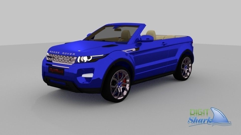 Convertible Rangerover Evoque concept - Detailed Exterior 3D model_5