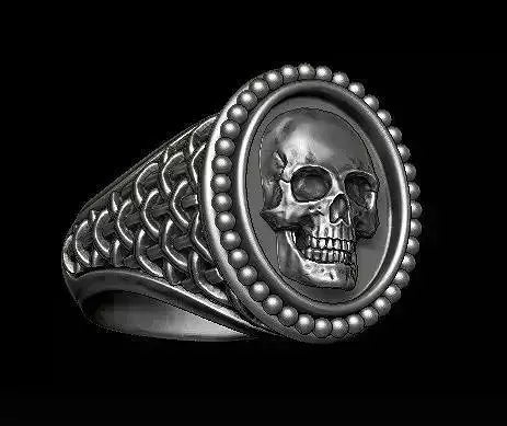 classic skull ring