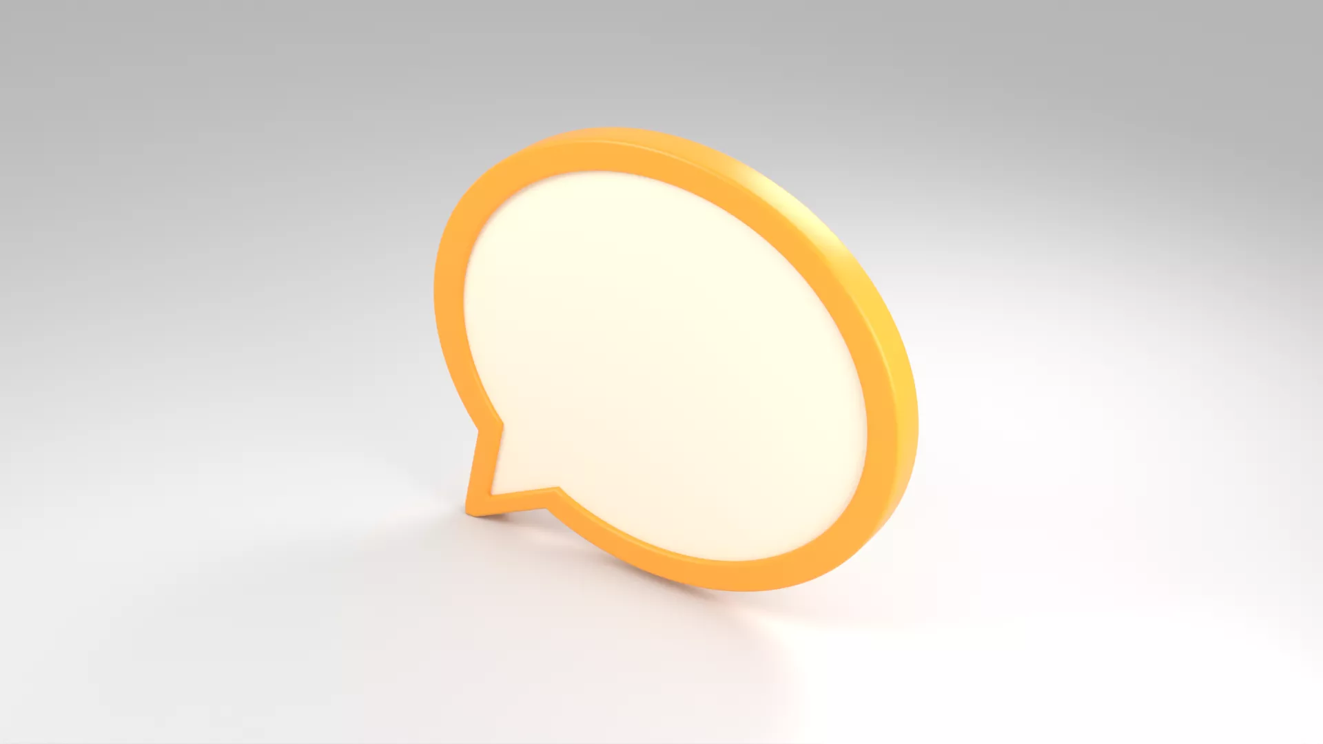 Speech Bubble Low-poly 3D model