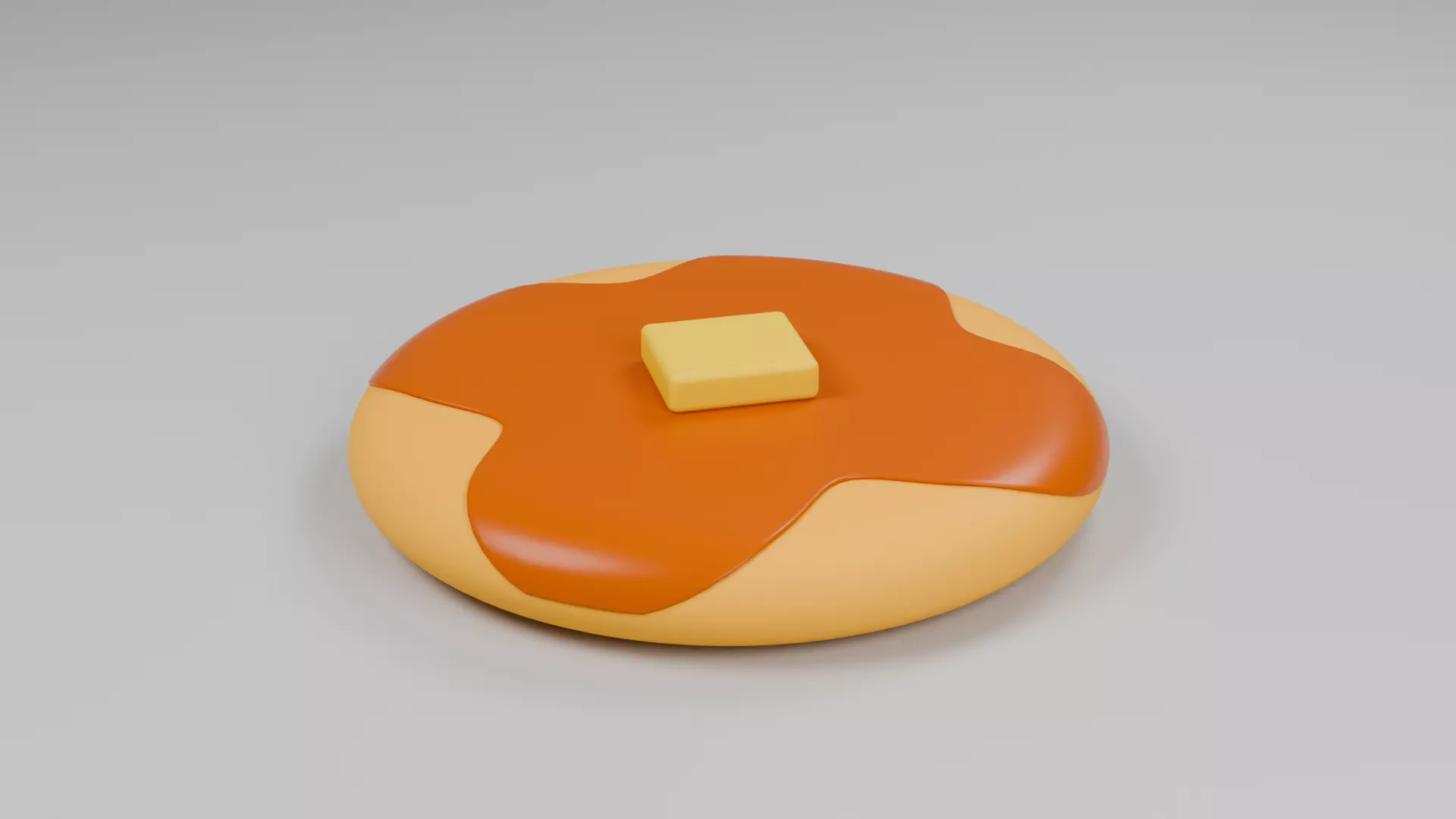 Pancake Low-poly 3D model
