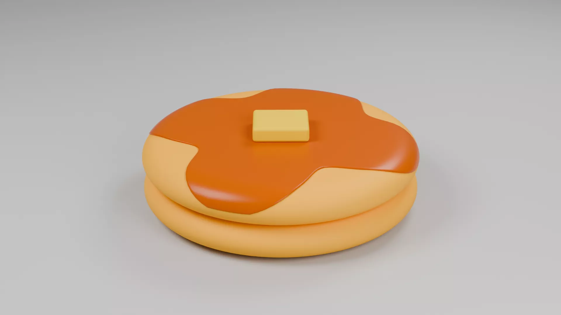 Pancake Low-poly 3D model