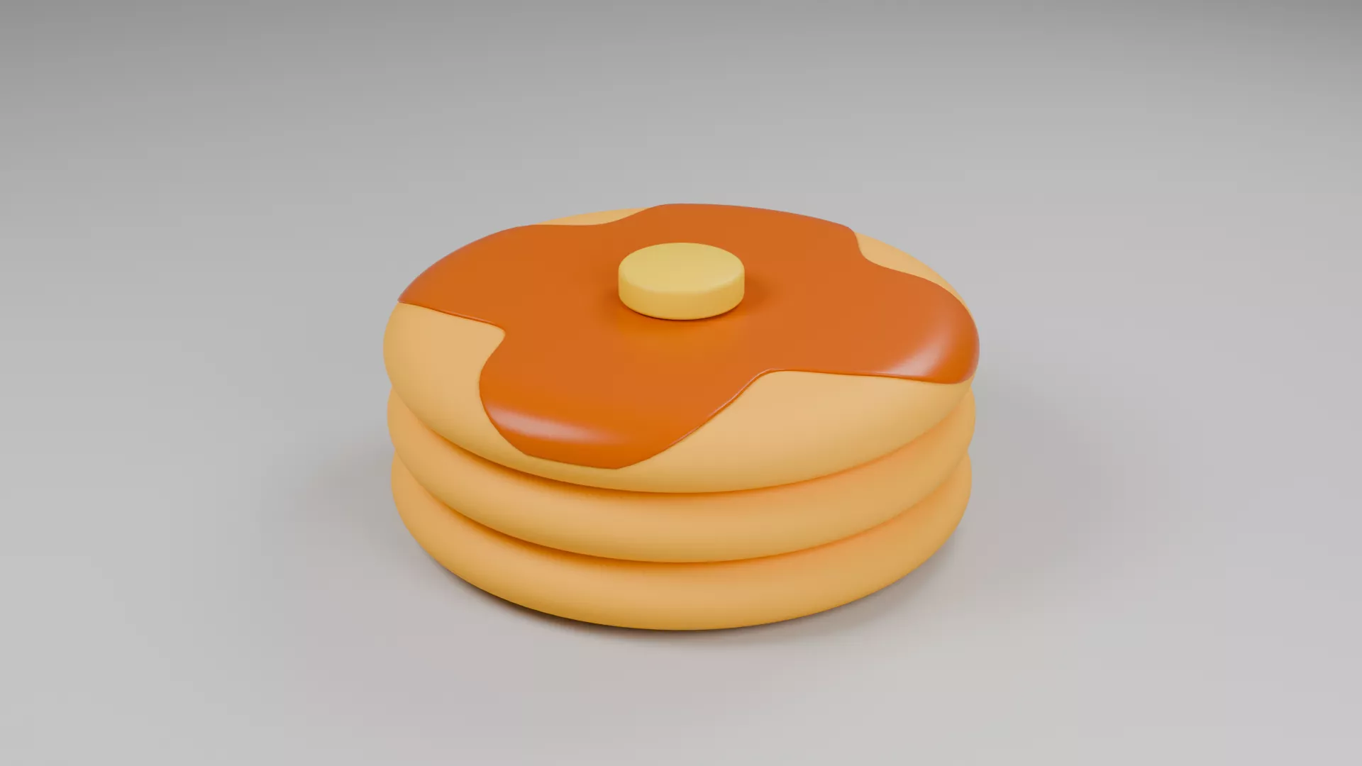 Pancake Low-poly 3D model