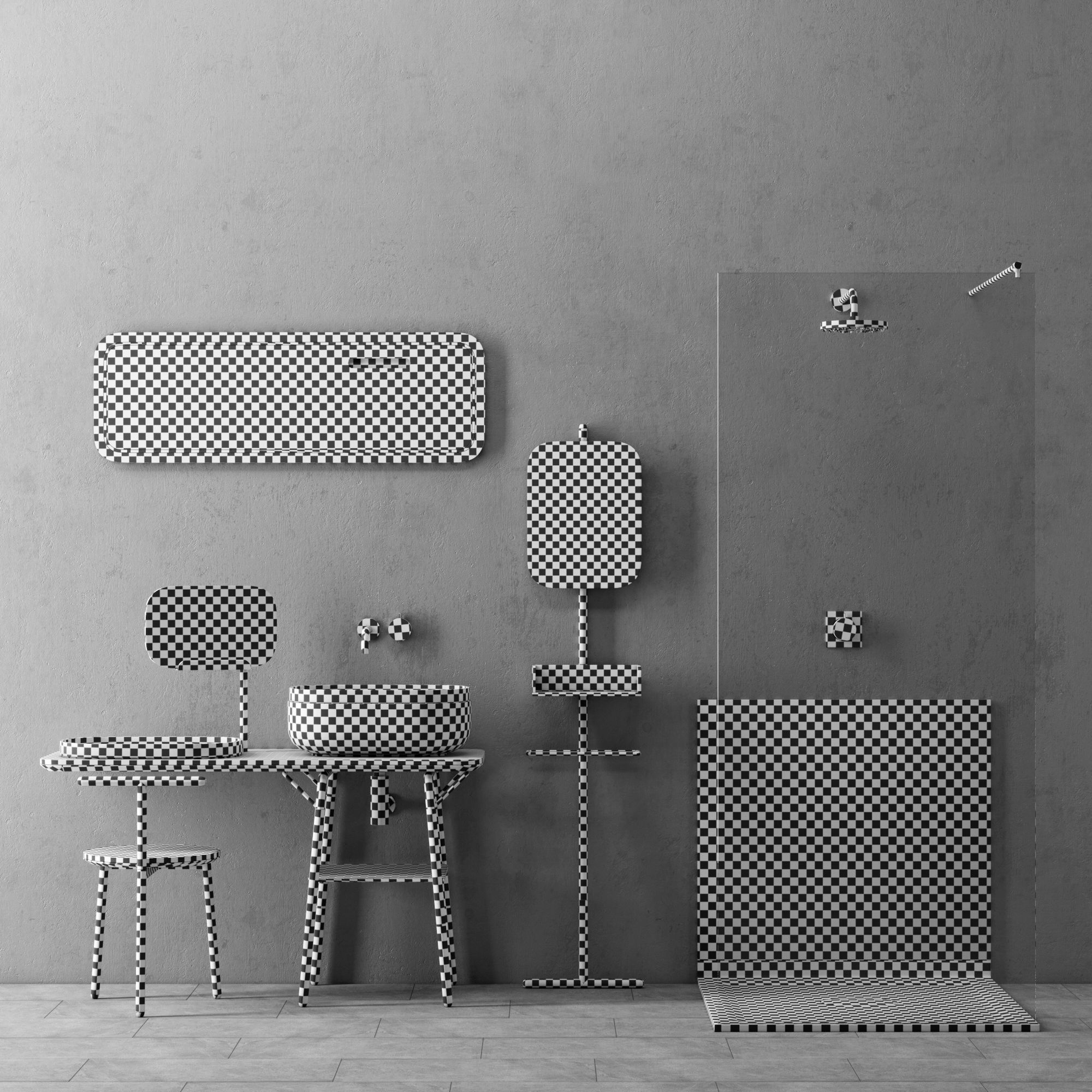 Set in the bathroom Novello 3D model_4