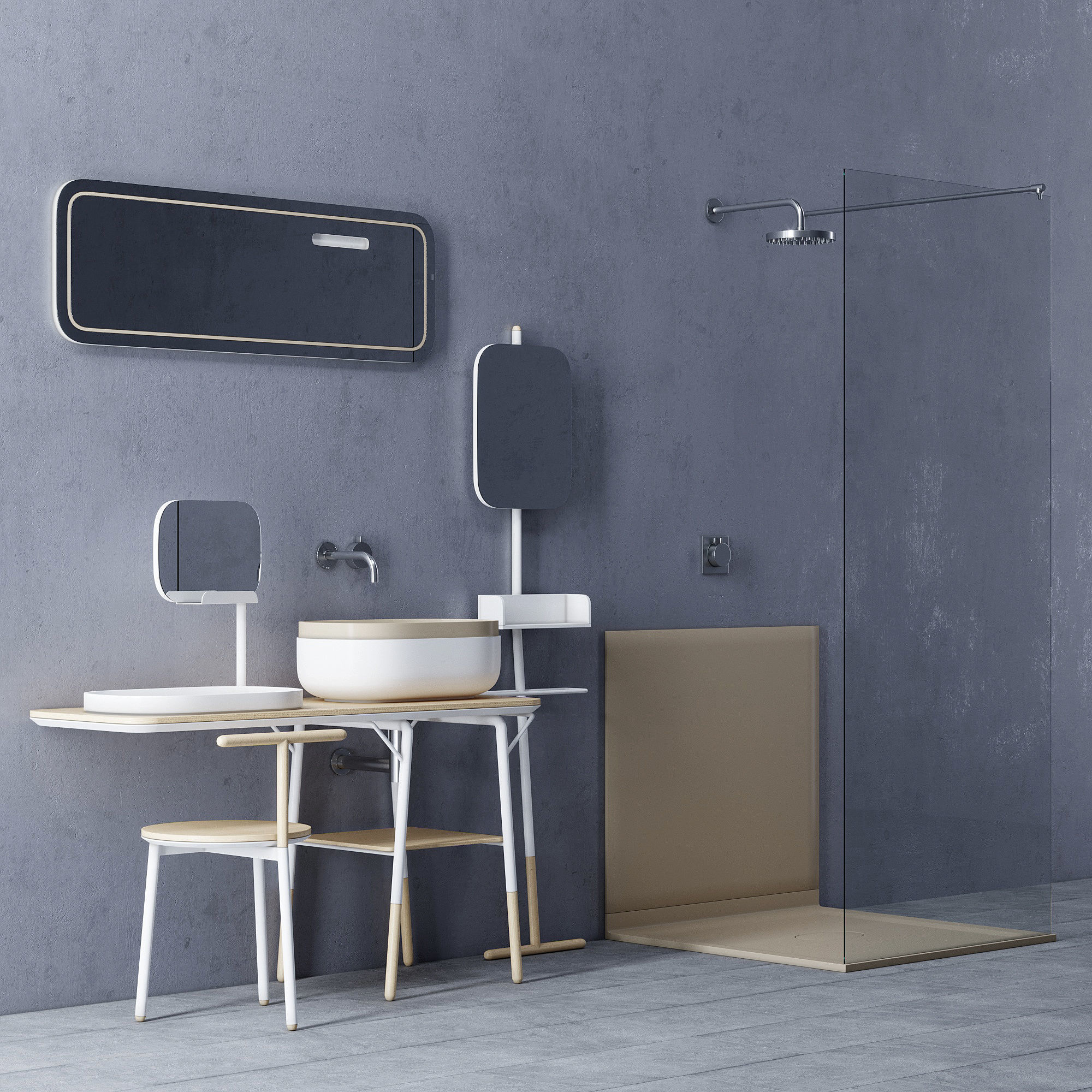 Set in the bathroom Novello 3D model_1