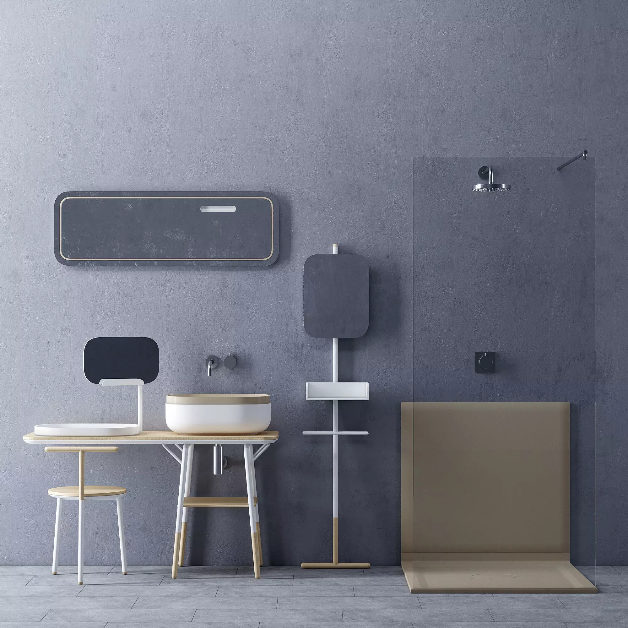 Set in the bathroom Novello 3D model_0