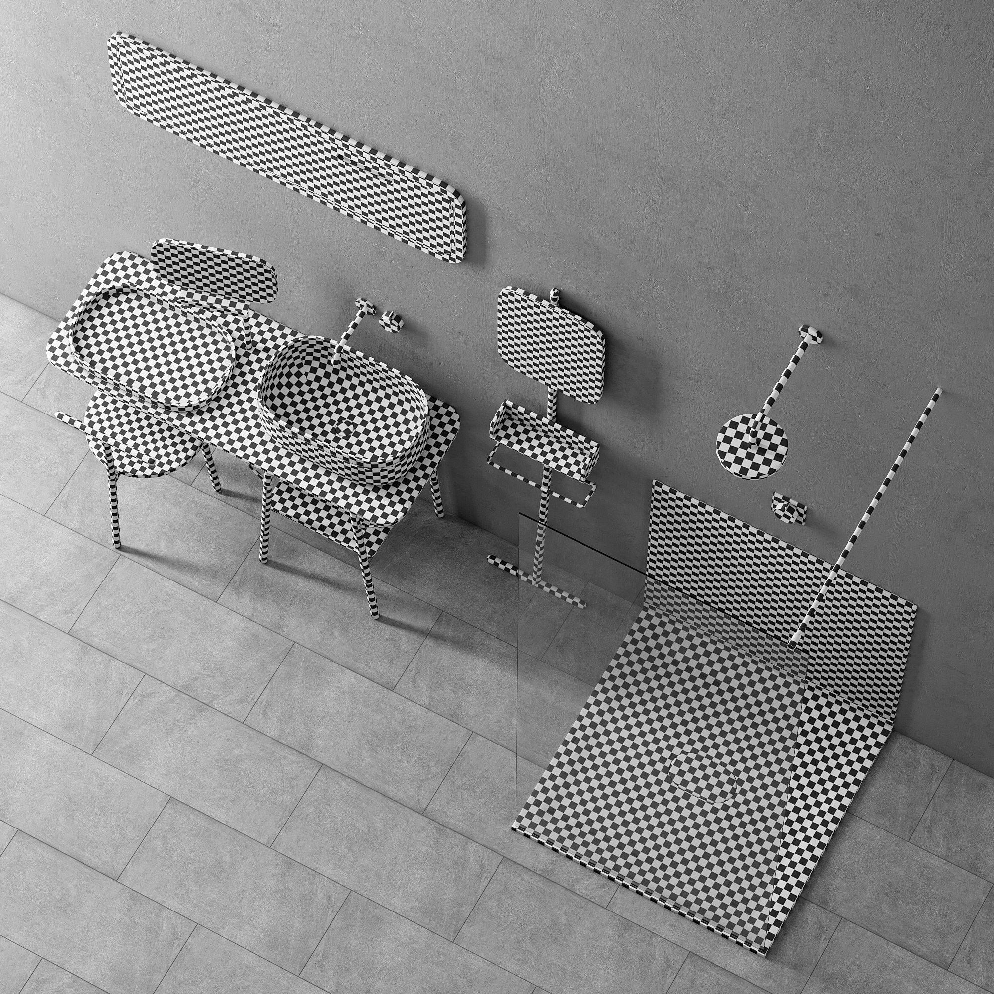 Set in the bathroom Novello 3D model_5