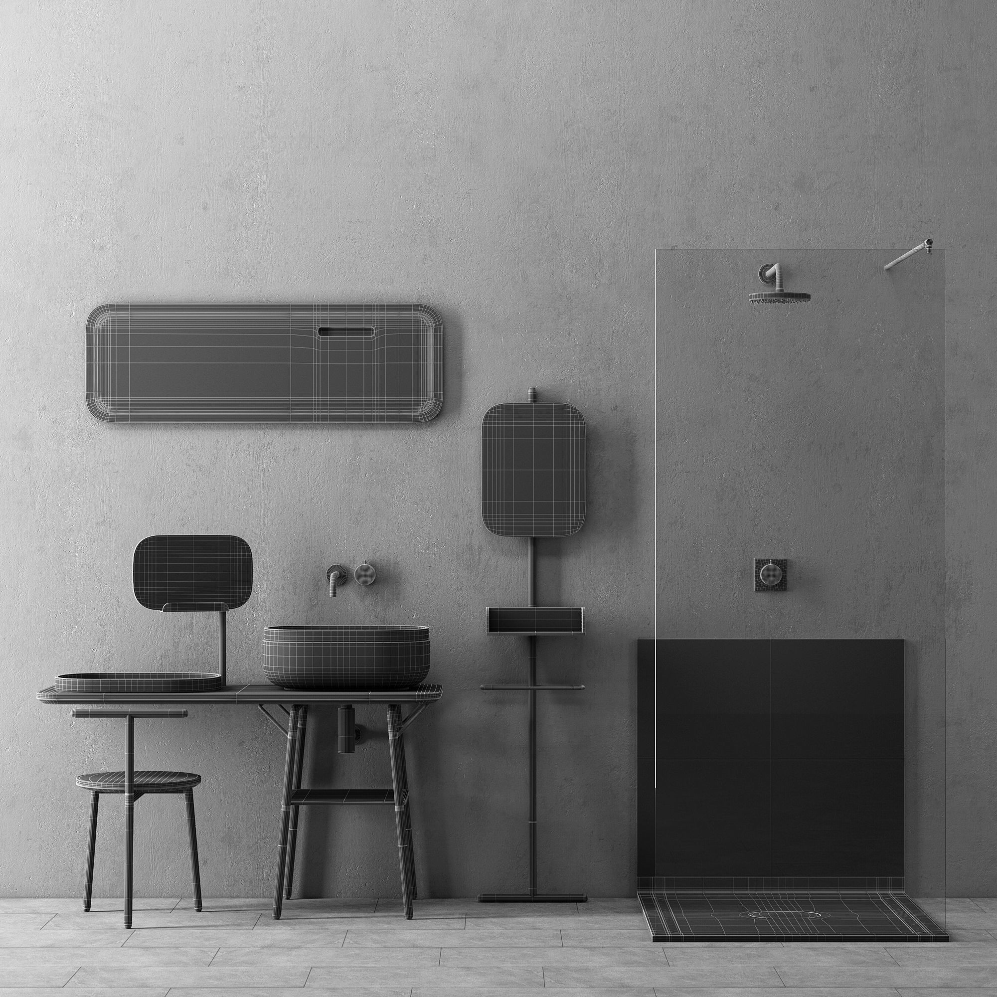 Set in the bathroom Novello 3D model_6