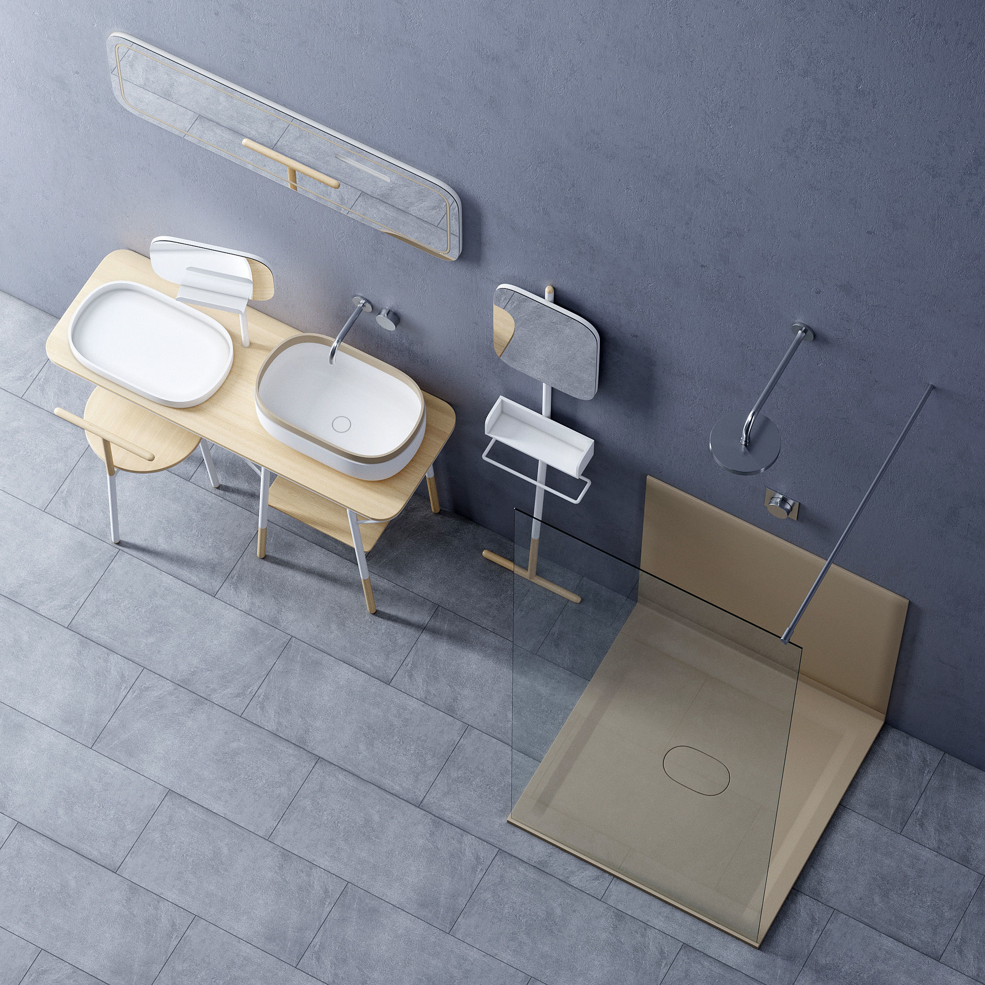 Set in the bathroom Novello 3D model_3