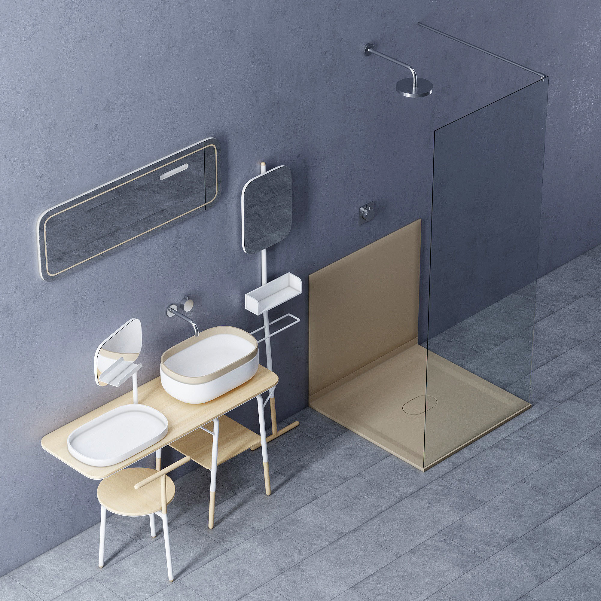 Set in the bathroom Novello 3D model_2