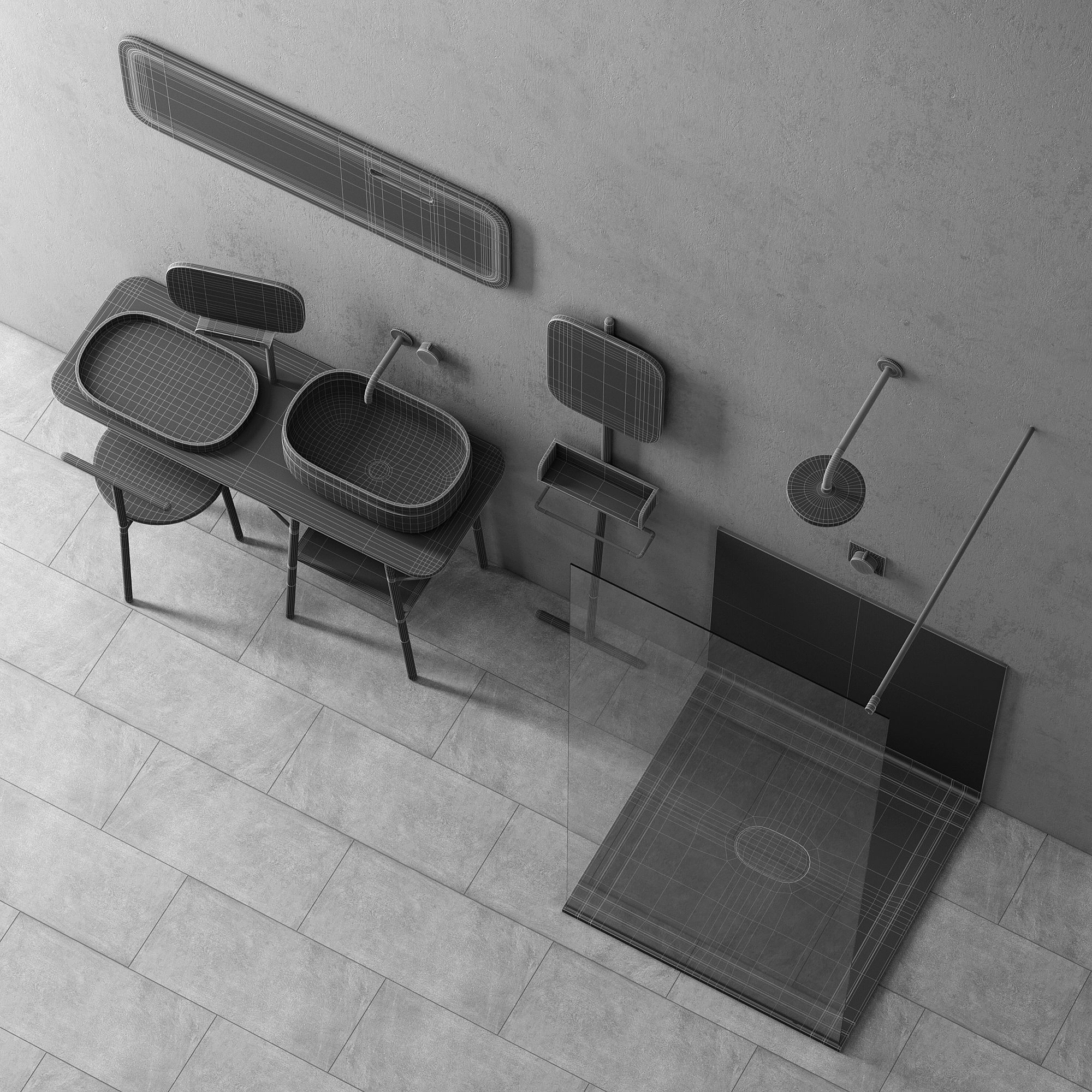 Set in the bathroom Novello 3D model_7