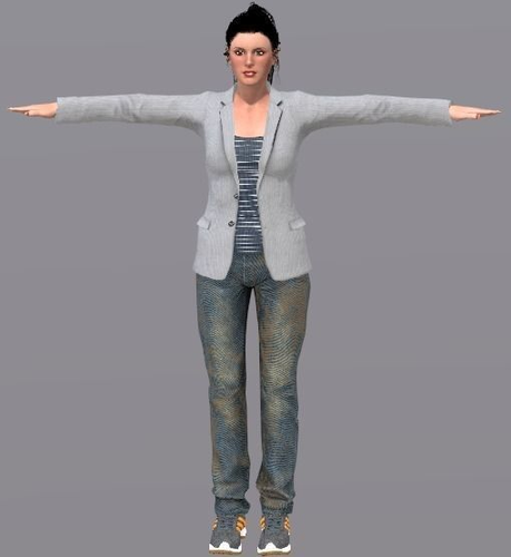 Girlcialen woman Free 3D model
